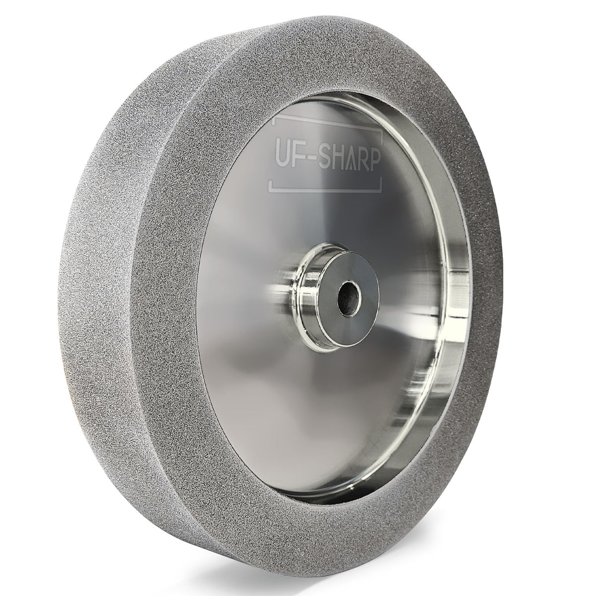 Mega Square CBN Grinding Wheel 8 inch 320 Grit,1.5 inch Wide 5/8" Arbor,Sharpening Woodturning Tool、Knife,Vibration-Free,Cooler Grinding,No Dressing Required,Less Abrasive Dust