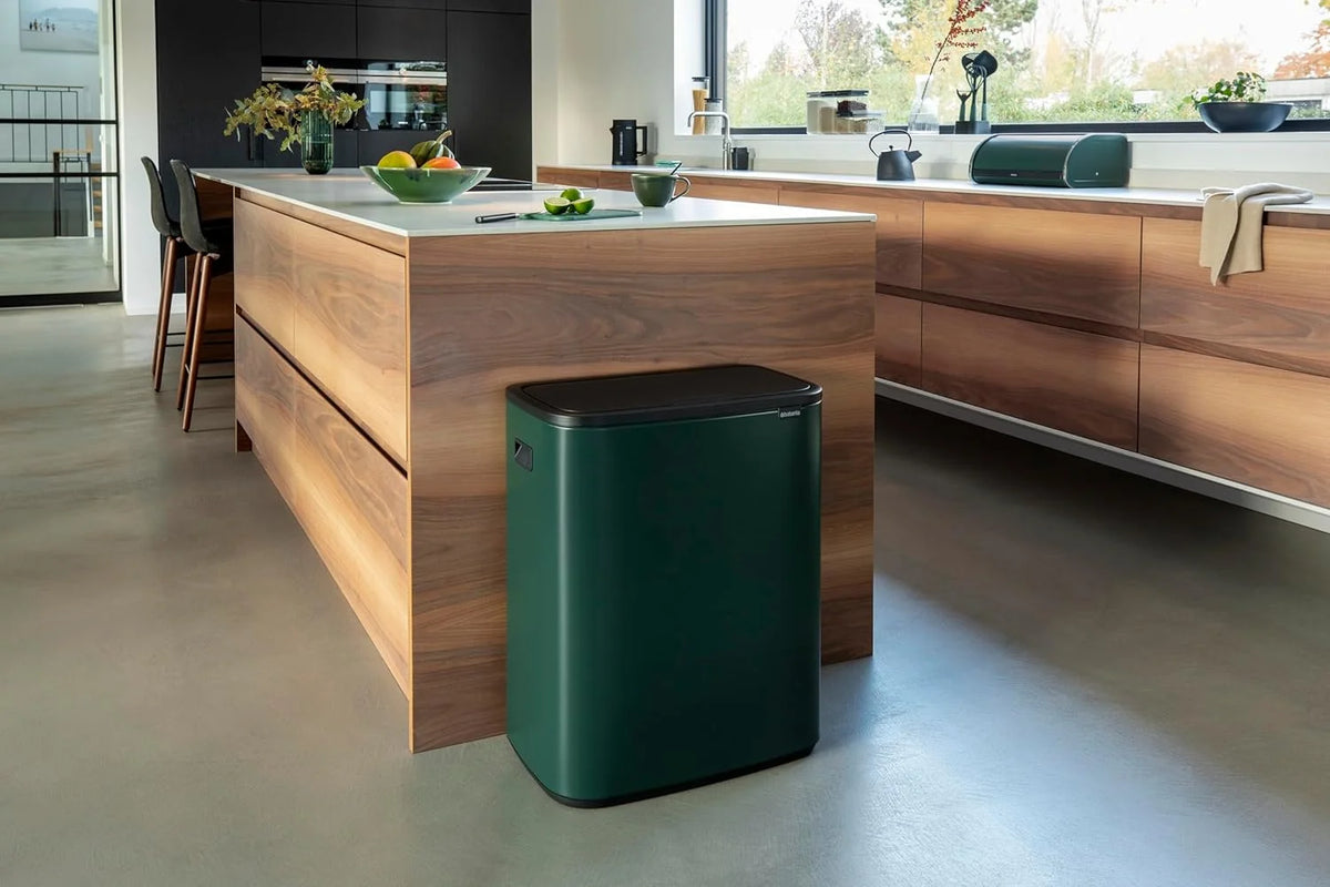 2026 Brabantia bin, matt steel, finger tracker, 2 x 30 L