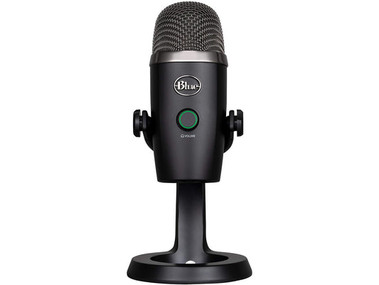 Blue Yeti Nano Premium USB Microphone for PC, Mac, Gaming, Recording, Streaming, Podcasting, Condenser Mic with Blue VO!CE Effects, Cardioid and Omni, No-Latency Monitoring - Blackout