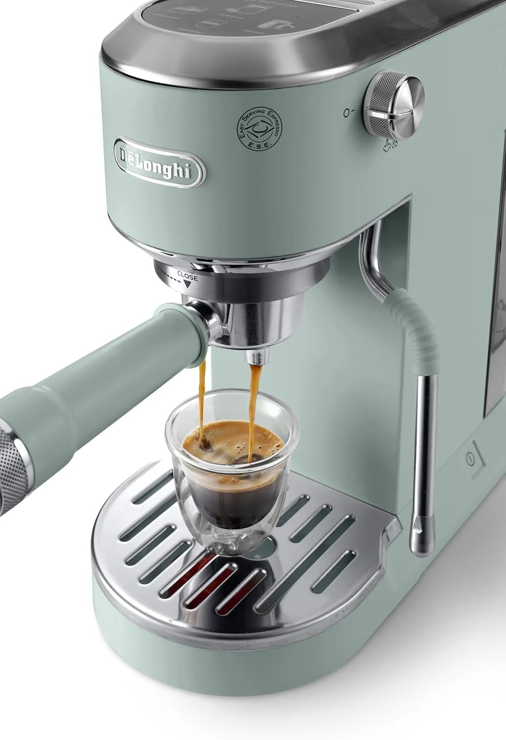 2026 De'Longhi Dedica – Stainless steel pump coffee maker for ground or individual coffee, espresso and cappuccino, 1.3 litre