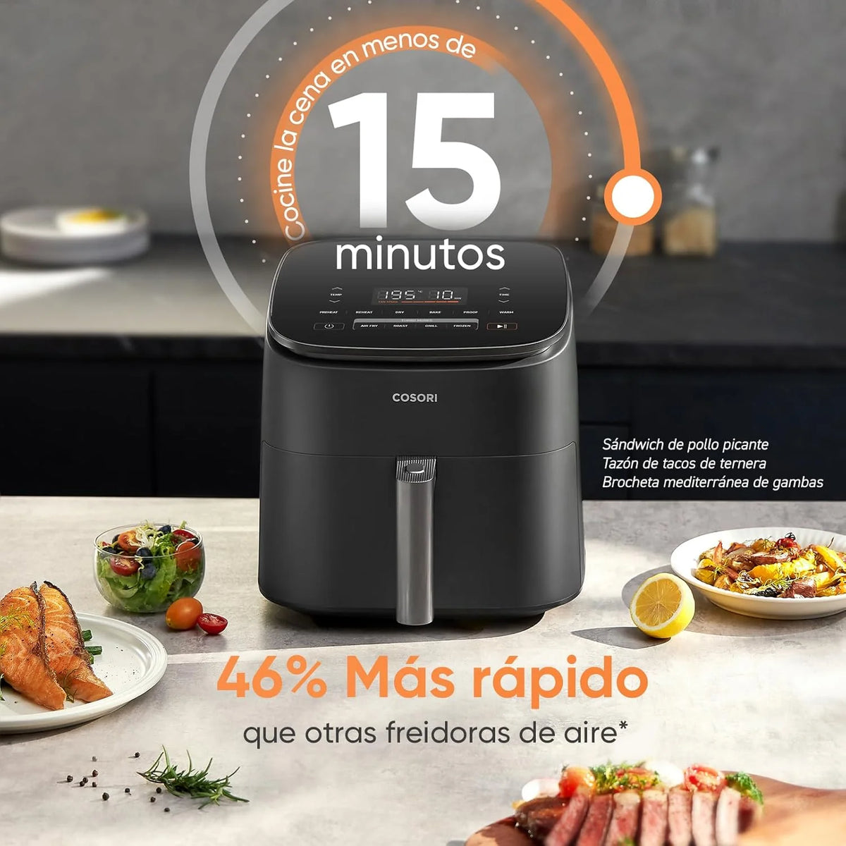 2026 Cosori Turbo Blaze 6L Air Fryer, 30°C–230°C, 27 dB