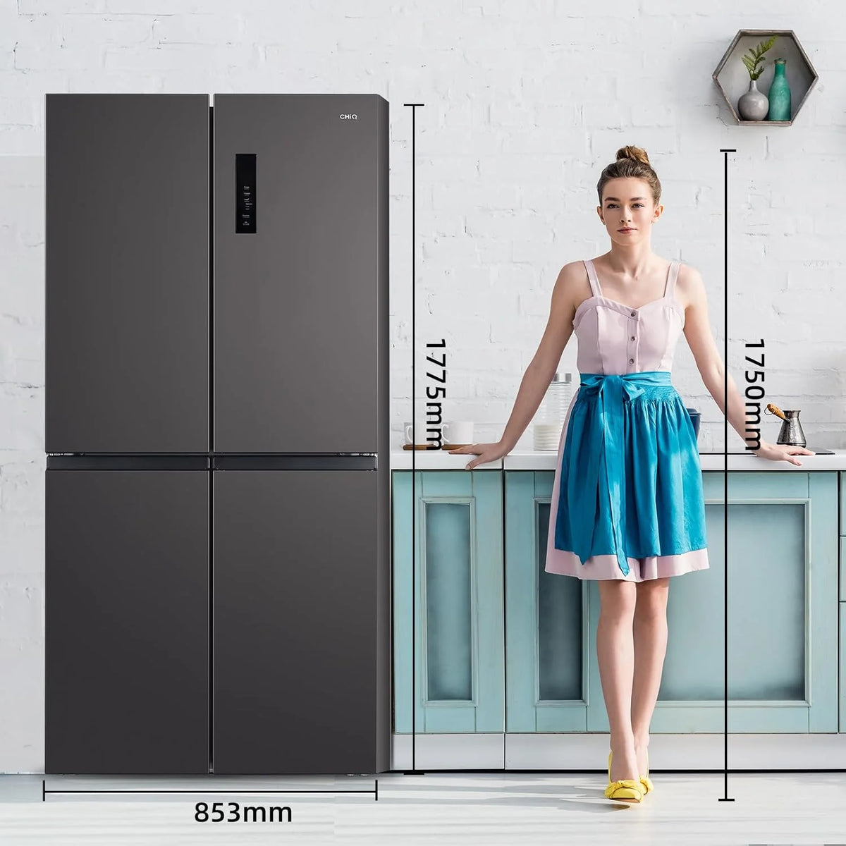 2026 American multi-door refrigerator CHIQ CCD503NEIBE, 503 litres