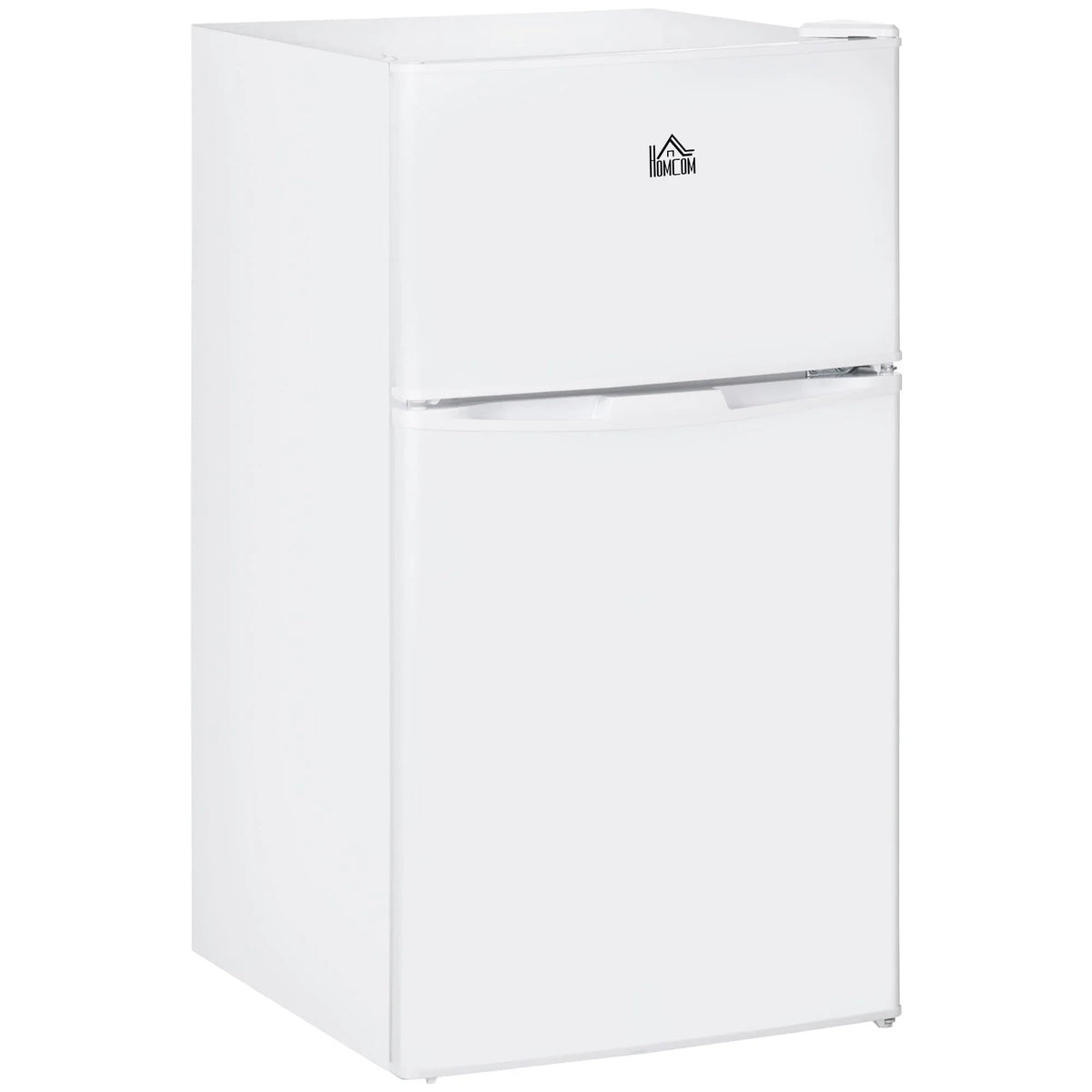 2026 HOMCOM Double Door Mini Fridge with Freezer, 3.2 Cu.Ft Compact Refrigerator with Adjustable Shelf, Adjustable Thermostat