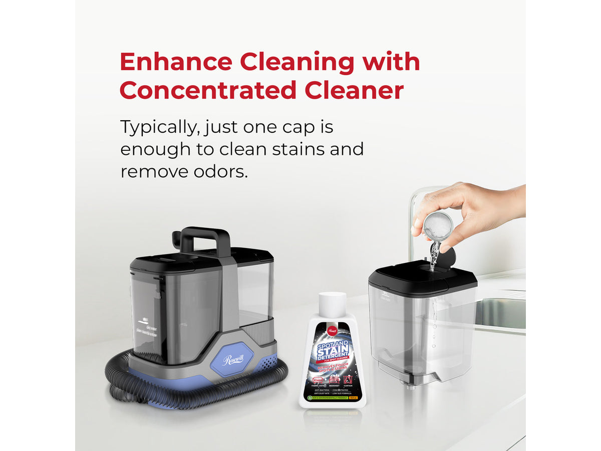 Rosewill Multi-Purpose Portable Carpet and Upholstery Cleaner with 74.4 oz Large Water Tank, Self Cleaning, Powerful Suction 17 KPa Spot Cleaner, 600W Motor, 4 Tools for Pets, Car, Couch and Stairs