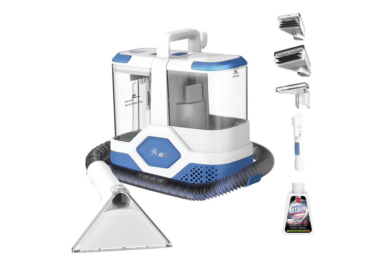 Rosewill Multi-Purpose Portable Carpet and Upholstery Cleaner, Powerful Suction 18 Kpa Spot Cleaner, Car and Auto Detailer, Stain/Spot Remover; Versatile Use: Carpet, Sofa, Pet Hair Use - White