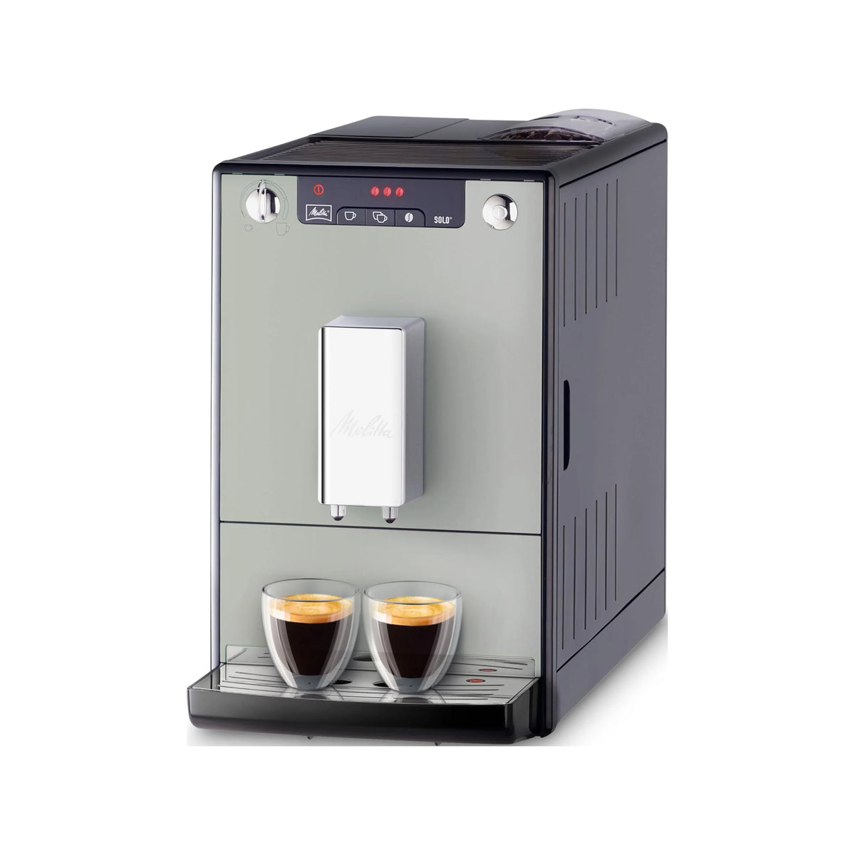 2026 Melitta Solo Sandy Grey, Grain Coffee Machine with Grinder and Aroma Extraction System, LED Display, Mode 1 to 2 Cups, E