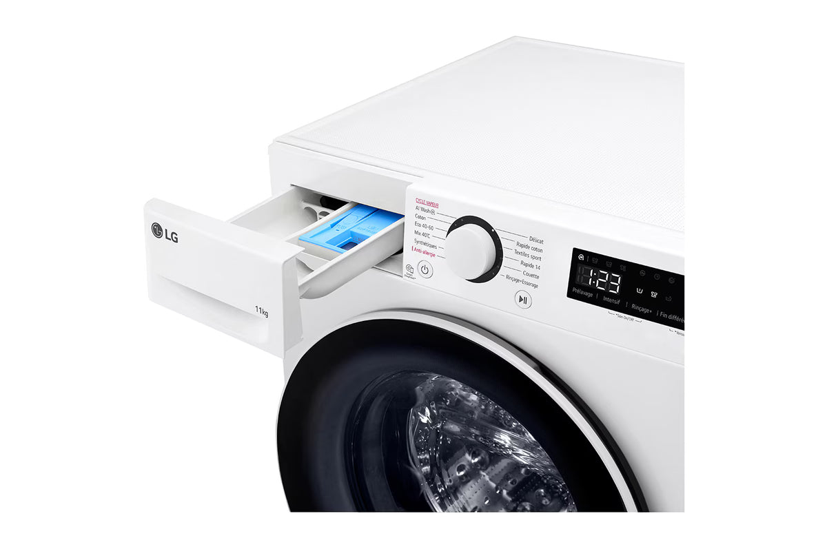 2026 LG F14R50WHS Front-Load Washing Machine, 11 kg, 1400 rpm, ThinQ, Class A (White)