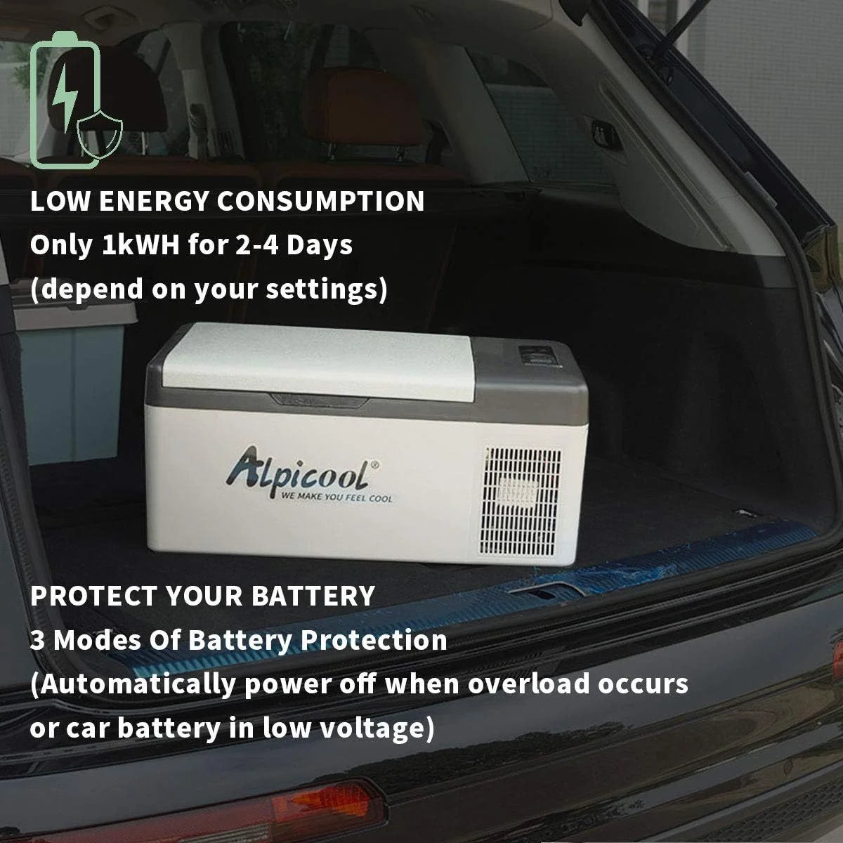 2026 Alpicool C12 12L Cool Box 12 V Mini Fridge Electric Compressor Car Fridge Camping Freezer Box Small Portable for Car, Tr