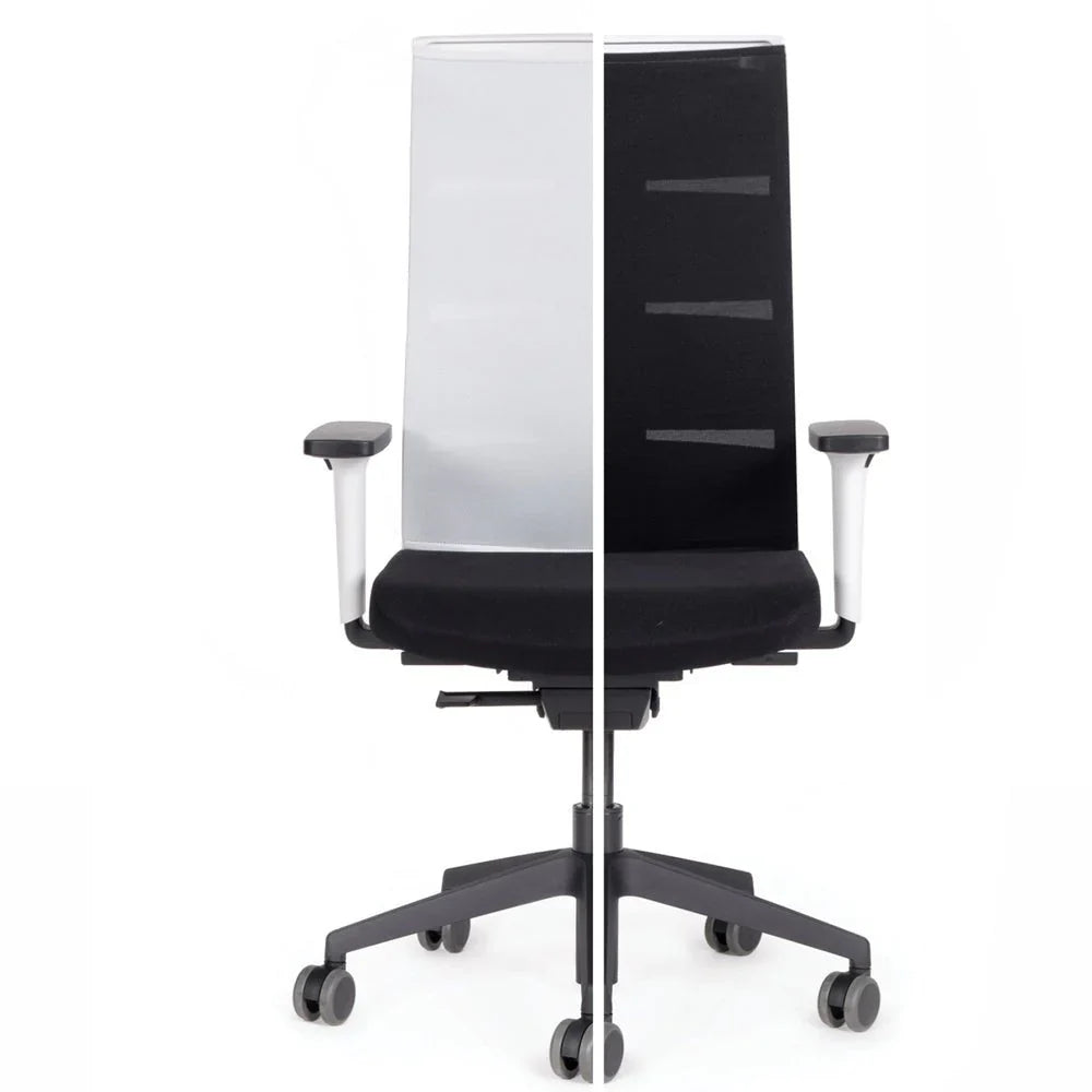 2026 Ergonomic office chair Agilis Matrix MT12 with mesh backrest and slow tilt, special edition, pure black (edition 2025).