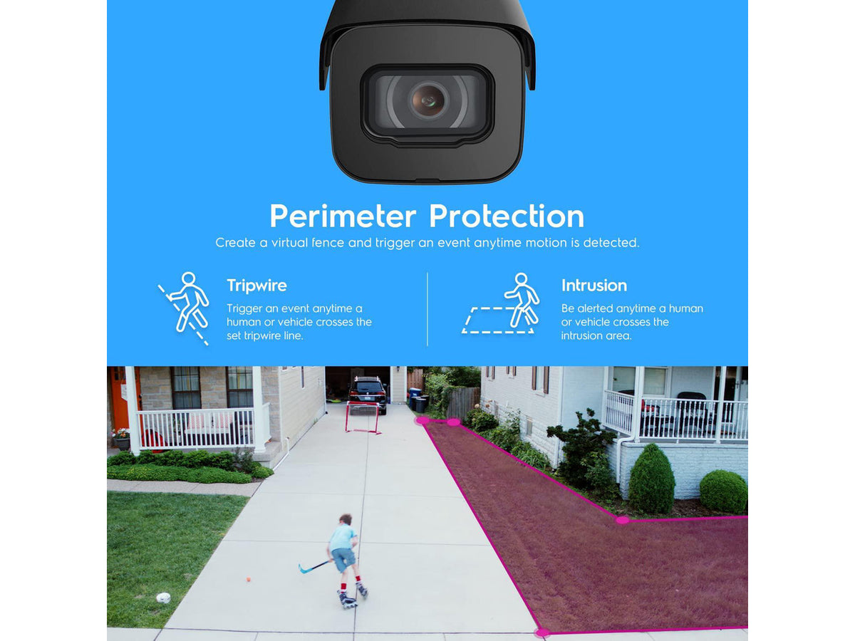 Amcrest UltraHD 4K (8MP) Outdoor Bullet Security IP POE Camera, 98ft NightVision, 2.8mm Lens, IP67 Weatherproof, 256GB MicroSD Recording, Black (IP8M-2496EB-V2)