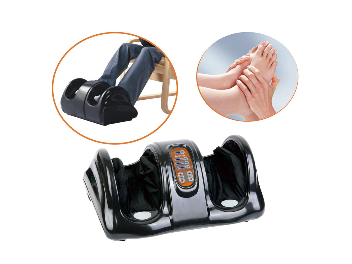 Carepeutic KH385LBA Deluxe Hand-Touch Shiatsu Foot Massager with Kneading Rolling Massage for Tension and Fatigue Relief