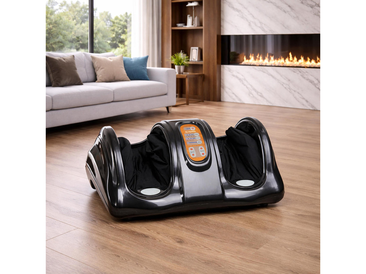 Carepeutic KH385LBA Deluxe Hand-Touch Shiatsu Foot Massager with Kneading Rolling Massage for Tension and Fatigue Relief