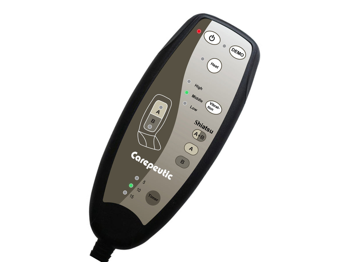 Carepeutic KH261A Deluxe Shiatsu and Swing Back Massager with Heated Therapy and Vibration Massage Cushion