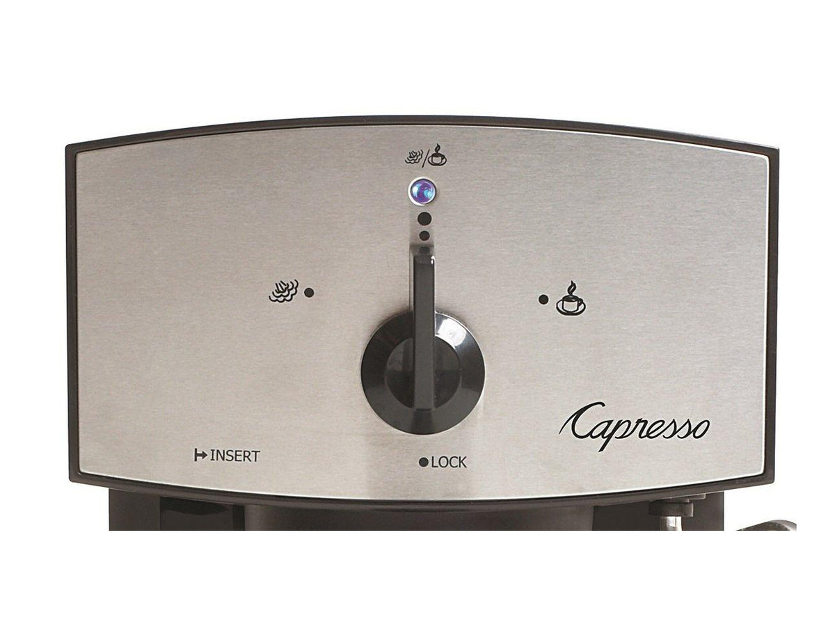 CAPRESSO 117.05 Black/Silver Dual Drip 42 oz. Espresso Machine