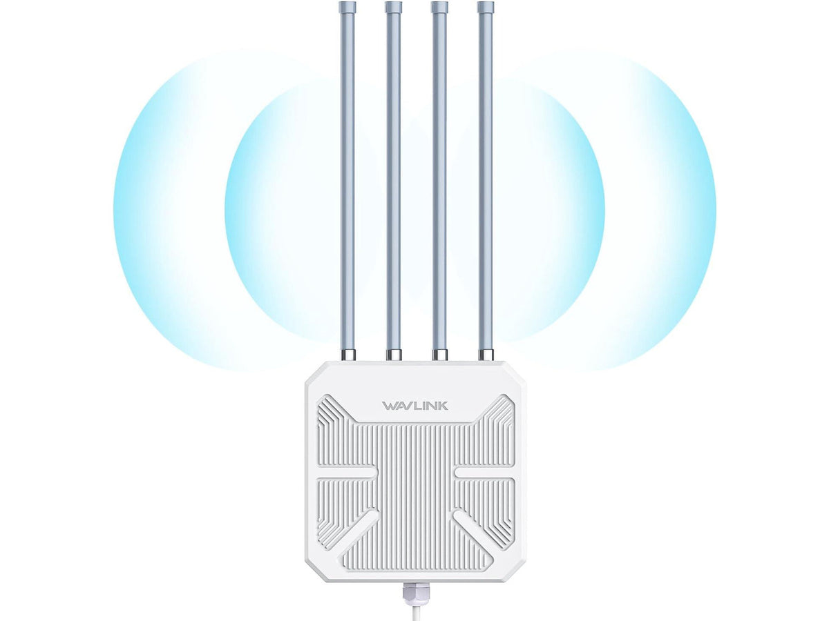 Wavlink AX1800 Outdoor WiFi Range Extender Dual Band WiFi Repeater Long Range Weatherproof Outdoor WiFi Signal Booster Access Point | Mesh with POE and IP67, Gigabit Port, Seamless Roaming & MU-MIMO