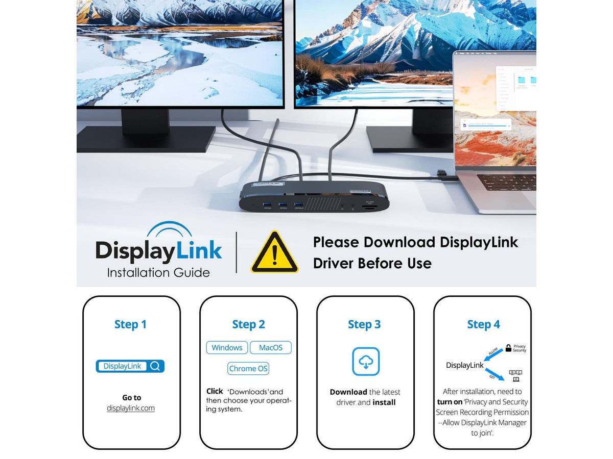 WAVLINK DisplayLink Docking Station 3 Monitors, MacBook Neo Triple Monitor, Dual 2K + 4K with 100W Charging, 3 HDMI, 5 USB Ports, Ethernet, SD/TF, Audio for New MacBook Neo, Mac M1/M2/M3/M4 & Windows