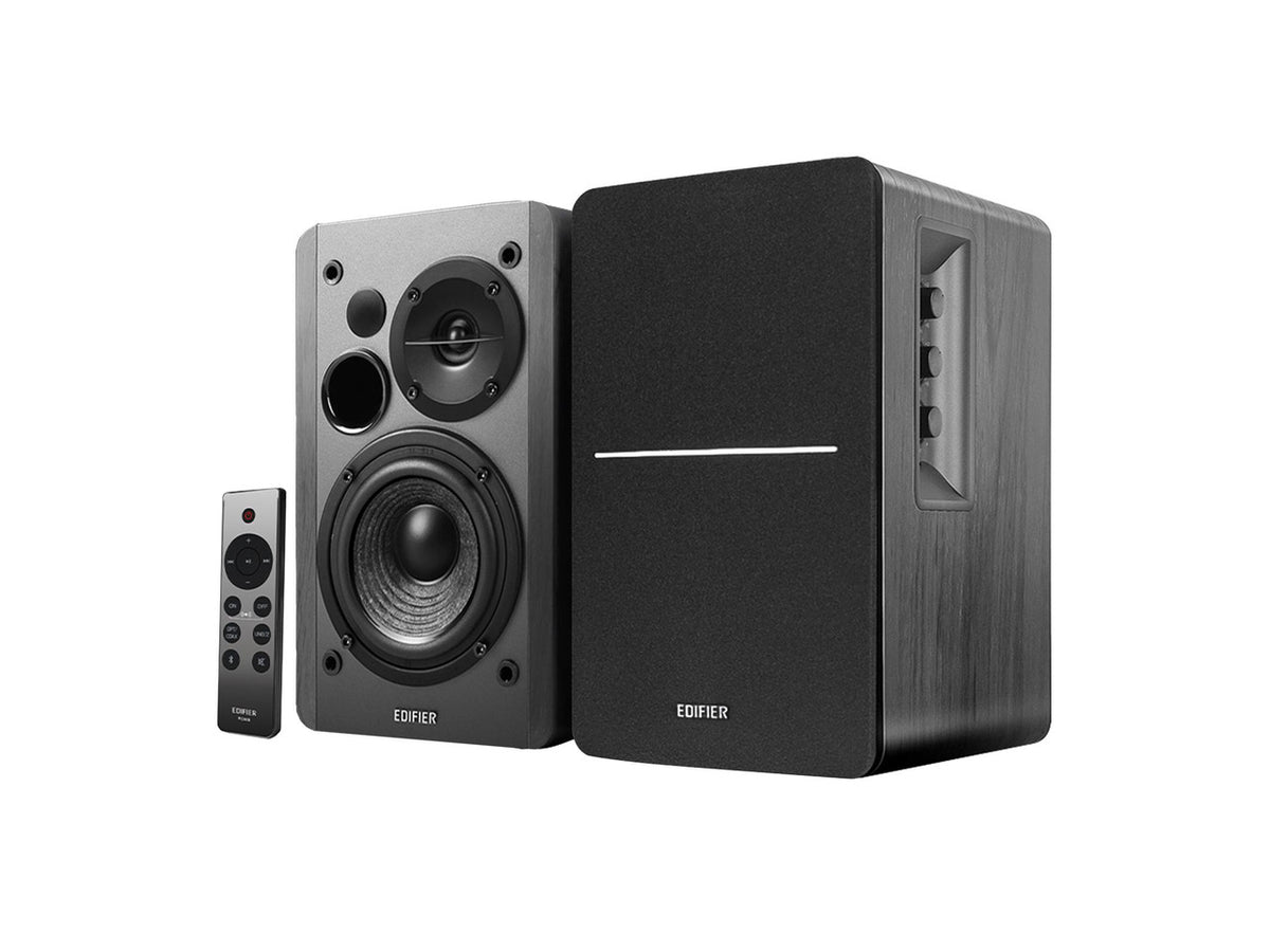 Edifier R1280DBs Active Bluetooth Bookshelf Speakers - Optical Input - 2.0 Wireless Studio Monitor Speaker - 42W RMS with Subwoofer Line Out - Black