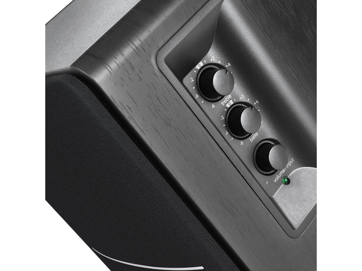 Edifier R1280DBs Active Bluetooth Bookshelf Speakers - Optical Input - 2.0 Wireless Studio Monitor Speaker - 42W RMS with Subwoofer Line Out - Black