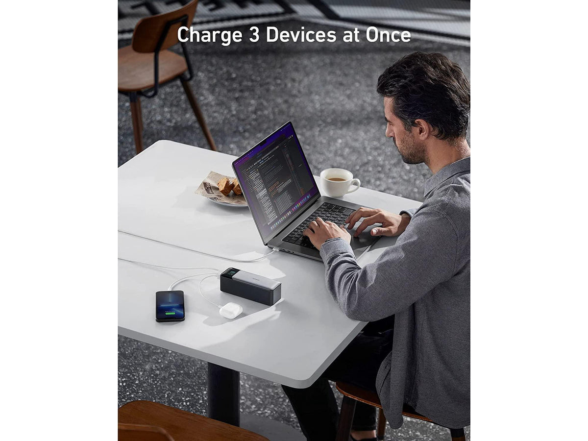 Anker 737 Power Bank 24000mAh 3-Port Portable Charger | 140W Output | Smart Digital Display | Compatible with iPhone 15/15 Plus/15 Pro/15 Pro Max, iPhone 14/13 Series, Samsung, MacBook, Dell, AirPods