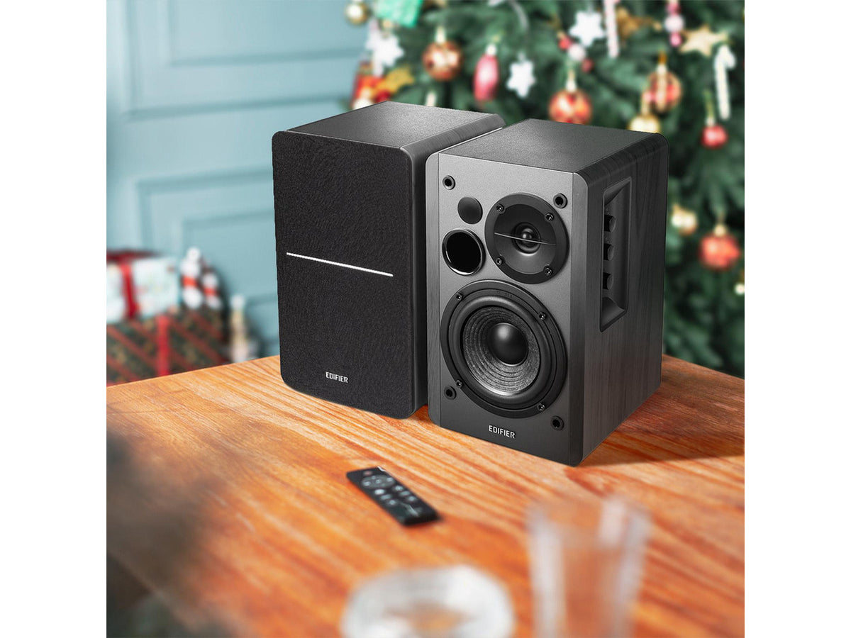 Edifier R1280DBs Active Bluetooth Bookshelf Speakers - Optical Input - 2.0 Wireless Studio Monitor Speaker - 42W RMS with Subwoofer Line Out - Black