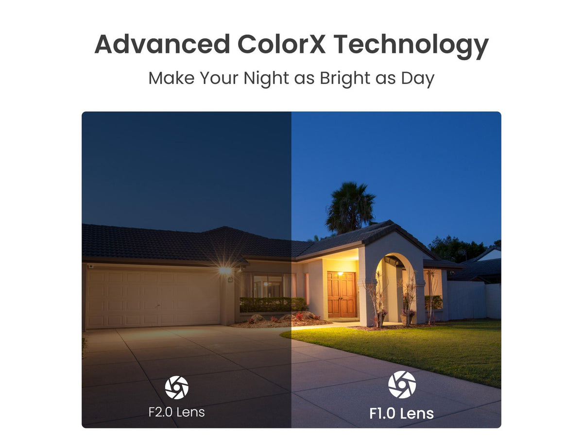 Reolink CX820 4K PoE Outdoor Security Camera, ColorX Night Vision, 3000K Spotlights, F1.0 Aperture, 1/1.8" Sensor, IP67, ColorX Series Dome
