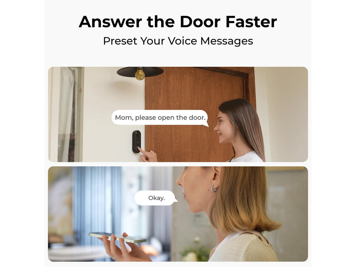 REOLINK Video Doorbell WiFi Camera w/Chime V2, Wired 5MP Outdoor, 180 Wide Angle, Smart Detection, 5G/2.4GHz Dual-band WiFi, 2 Way Talk, Local Storage Works w/Google Assistant, No Subscription