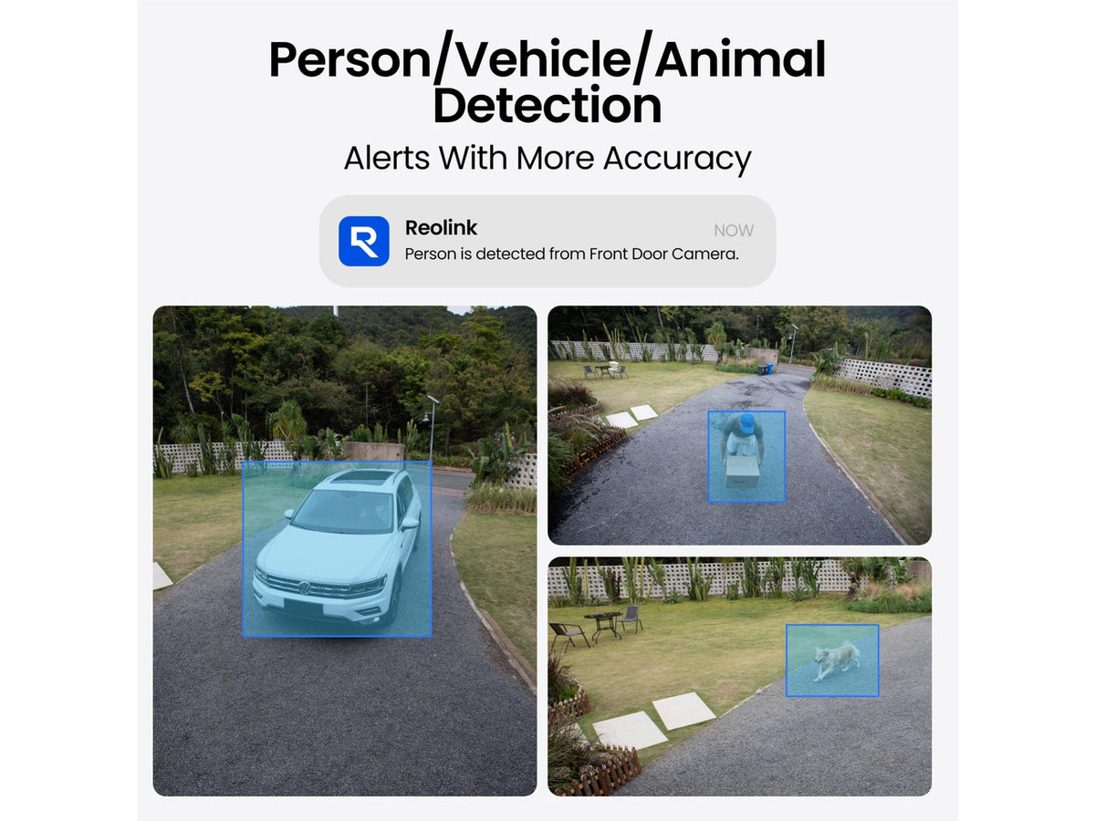 REOLINK RLC-810A 4K 8MP Wired Outdoor Security PoE IP Camera, Smart Person/Vehicle/Animal Detection, Time-Lapse, 100ft IR Night Vision, Works with Smart Home, Up to 512GB microSD Card(Not Included)
