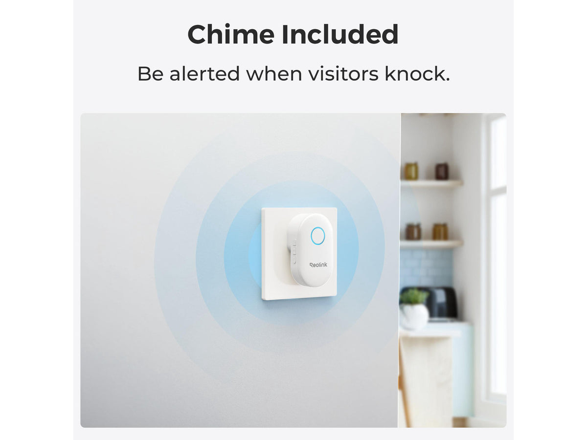 REOLINK Smart Wired Video Doorbell Outdoor Camera w/Chime, 5G/2.4GHz WiFi Version, 5MP Ultra HD Night Vision, 180 Wide Angle Motion Human Detection, 2 Way Talk, Local Storage Works w/Google Assistant