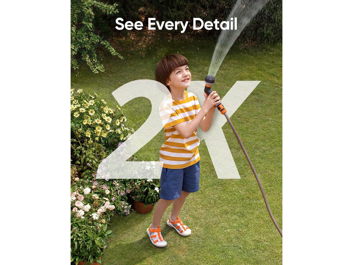 eufy Security S220 SoloCam, Solar Security Camera, Wireless Outdoor Camera, Continuous Power, 2K Resolution, Wireless, 2.4 GHz Wi-Fi, No Monthly Fee, HomeBase 3 Compatible