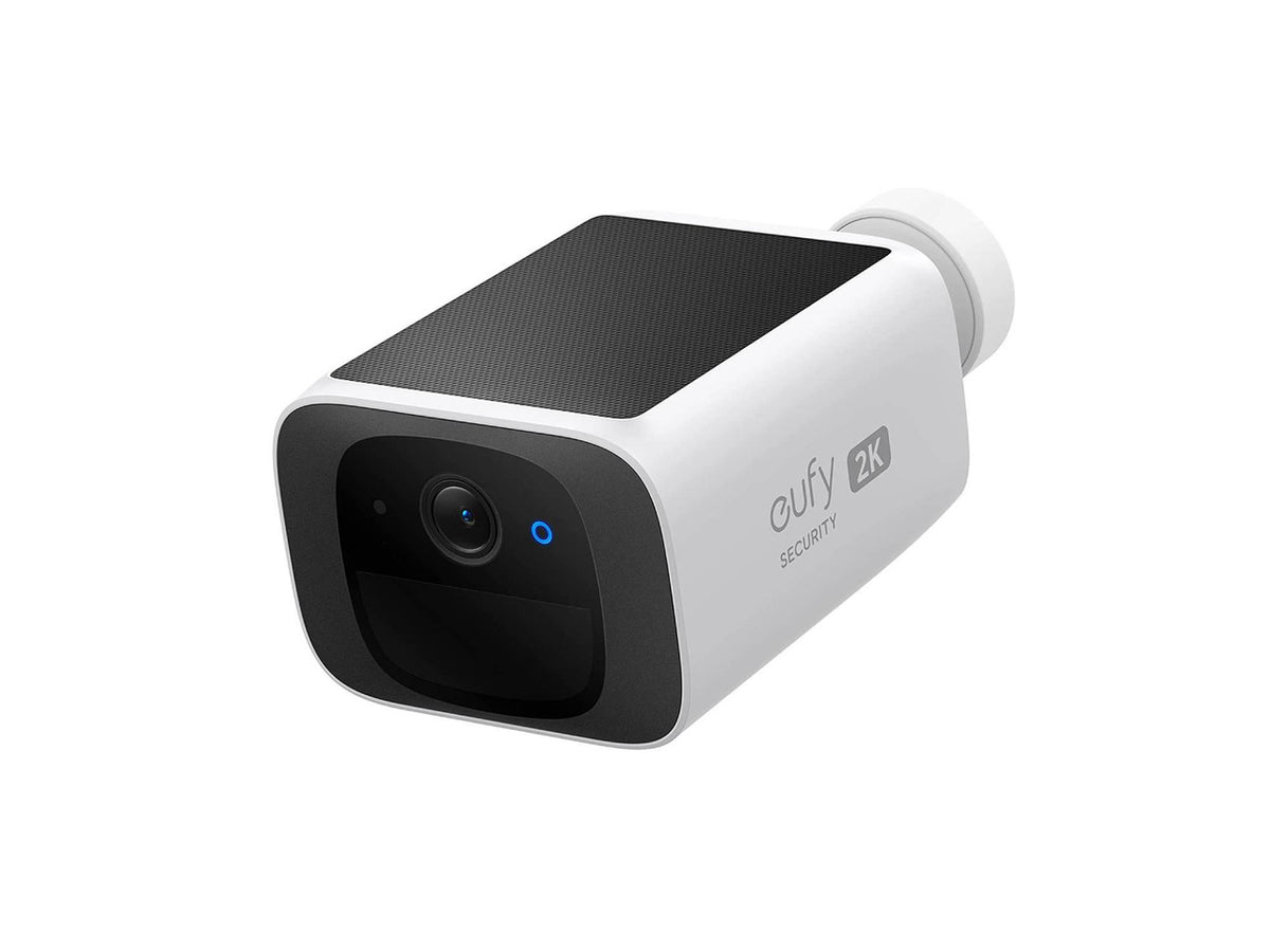 Refurbished eufy Security SoloCam S220, Solar Security Camera, Wireless Outdoor Camera, Continuous Power, 2K Resolution, Wireless, 2.4 GHz Wi-Fi, No Monthly Fee, HomeBase 3 Compatible (Renewed)