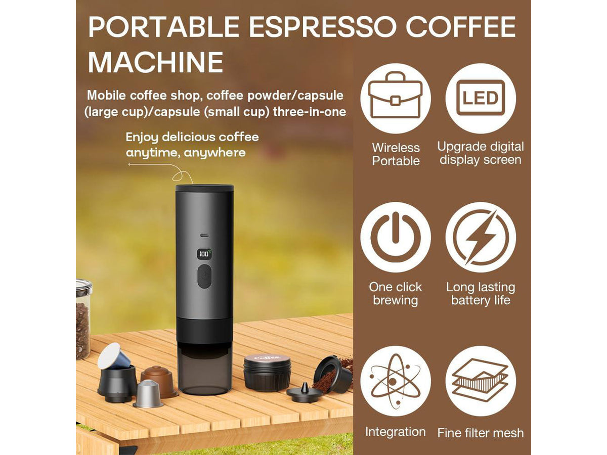 3-in-1 Portable Coffee Maker Espresso Coffee Machine