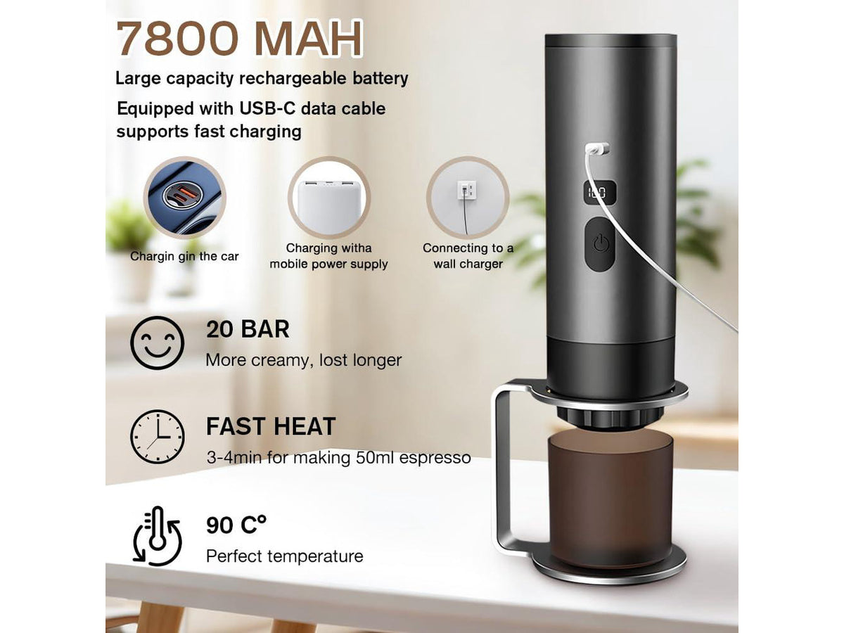3-in-1 Portable Coffee Maker Espresso Coffee Machine
