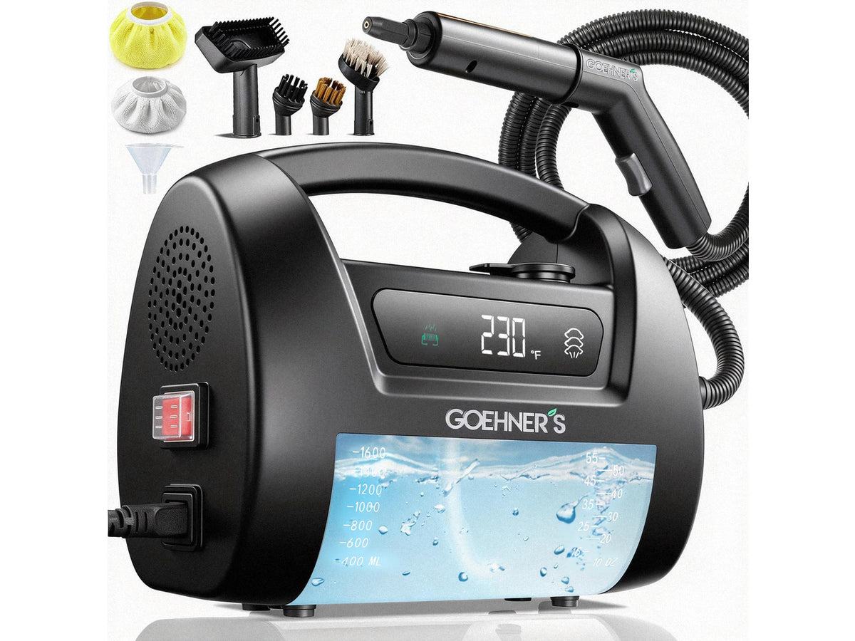 2026 Upgraded Handheld Steam Cleaner for Home, 30s Heats 230°F/3.5Bar High Pressure Hand held Steam Cleaner for Car Detailing with 13ft Cord, Steamer for Cleaning Grout