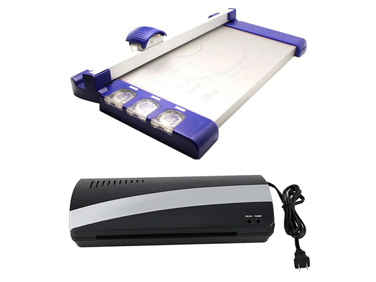 Ruth's sister 1Pcs Cardstock Craft Paper Trimmer Cutting Machine & 1Pcs Photo Laminator Paper Film Document Thermal Hot / Cold Us Plug