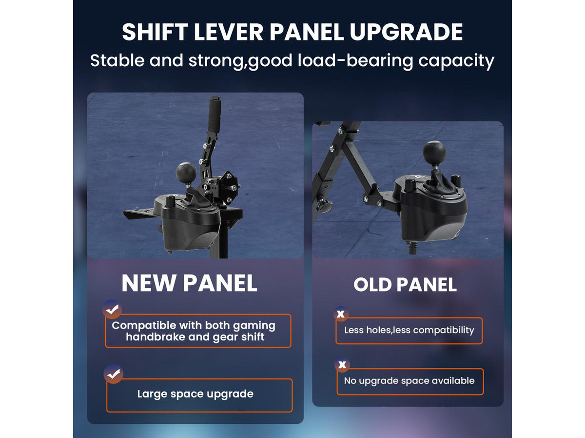 Minneer Racing Wheel Stand Simulator Cockpit Height Adjustable Gaming Steering Frame Compatible for T500,T30,T300RS,FANTEC,T3PA/TGT,logitech G25,G29,G92,G923 Wheel&Pedals Not Included