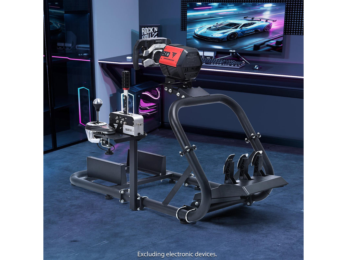 Minneer Racing Wheel Stand Simulator Cockpit Height Adjustable Gaming Steering Frame Compatible for T500,T30,T300RS,FANTEC,T3PA/TGT,logitech G25,G29,G92,G923 Wheel&Pedals Not Included