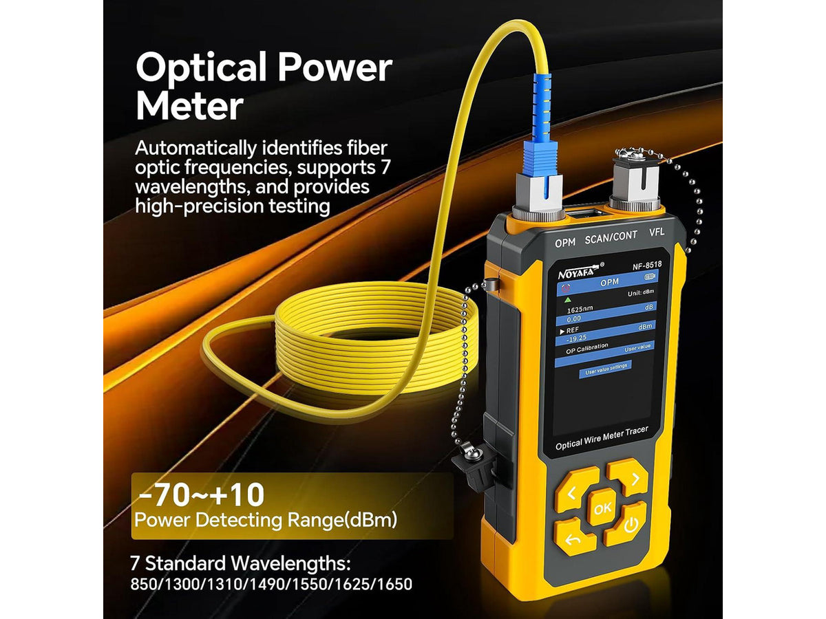 NOYAFA NF-8518 Network Cable Tester, Optical Power Meter & VFL