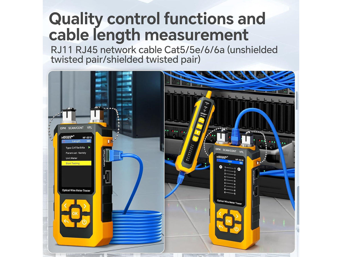 NOYAFA NF-8518 Network Cable Tester, Optical Power Meter & VFL