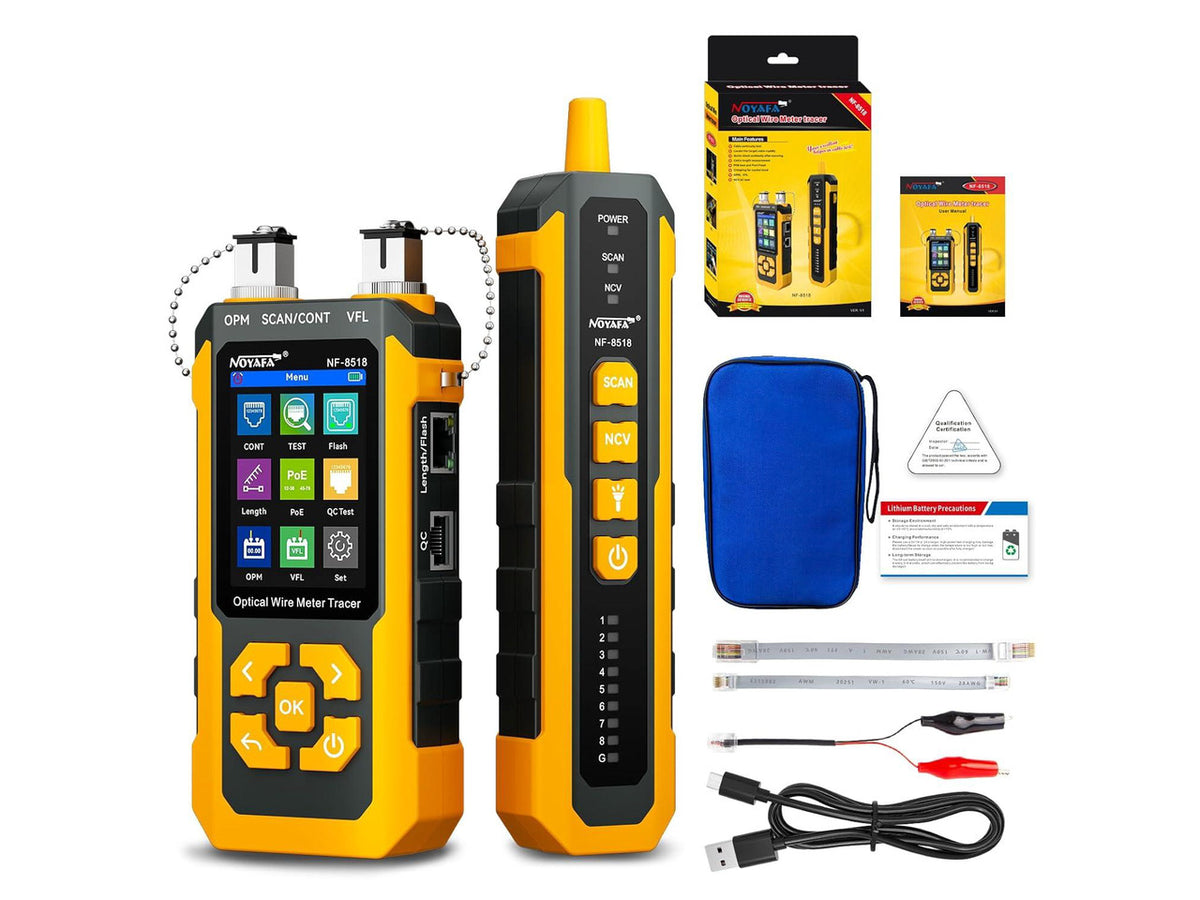 NOYAFA NF-8518 Network Cable Tester, Optical Power Meter & VFL