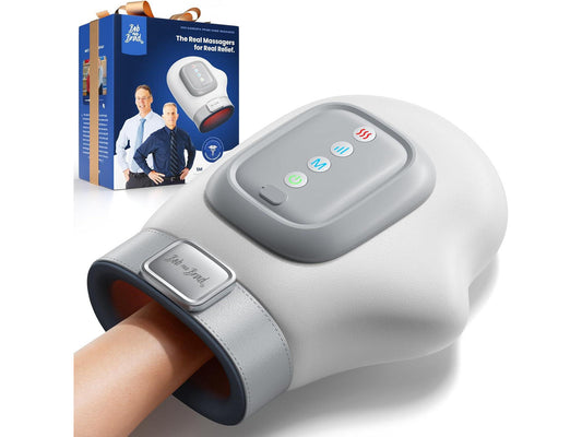 Bob and Brad HandSpa Prime Massager with Heat and Compression, Individual Fingers for Carpal Tunnel, 5 Intensities