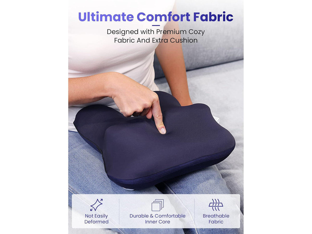 Bob and Brad Cordless Shiatsu 3D Kneading Massager with Heat, Muscle Pain Relief for Neck and Back, Relaxation Gifts for Women Men