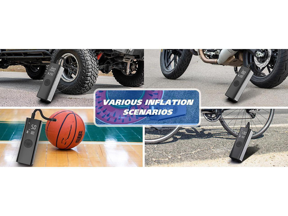 Portable Air Compressor for Car Tires, KEHIPI Fast Cordless Tire Inflator Car Air Pump 12V, Real 150PSI 7800mAh