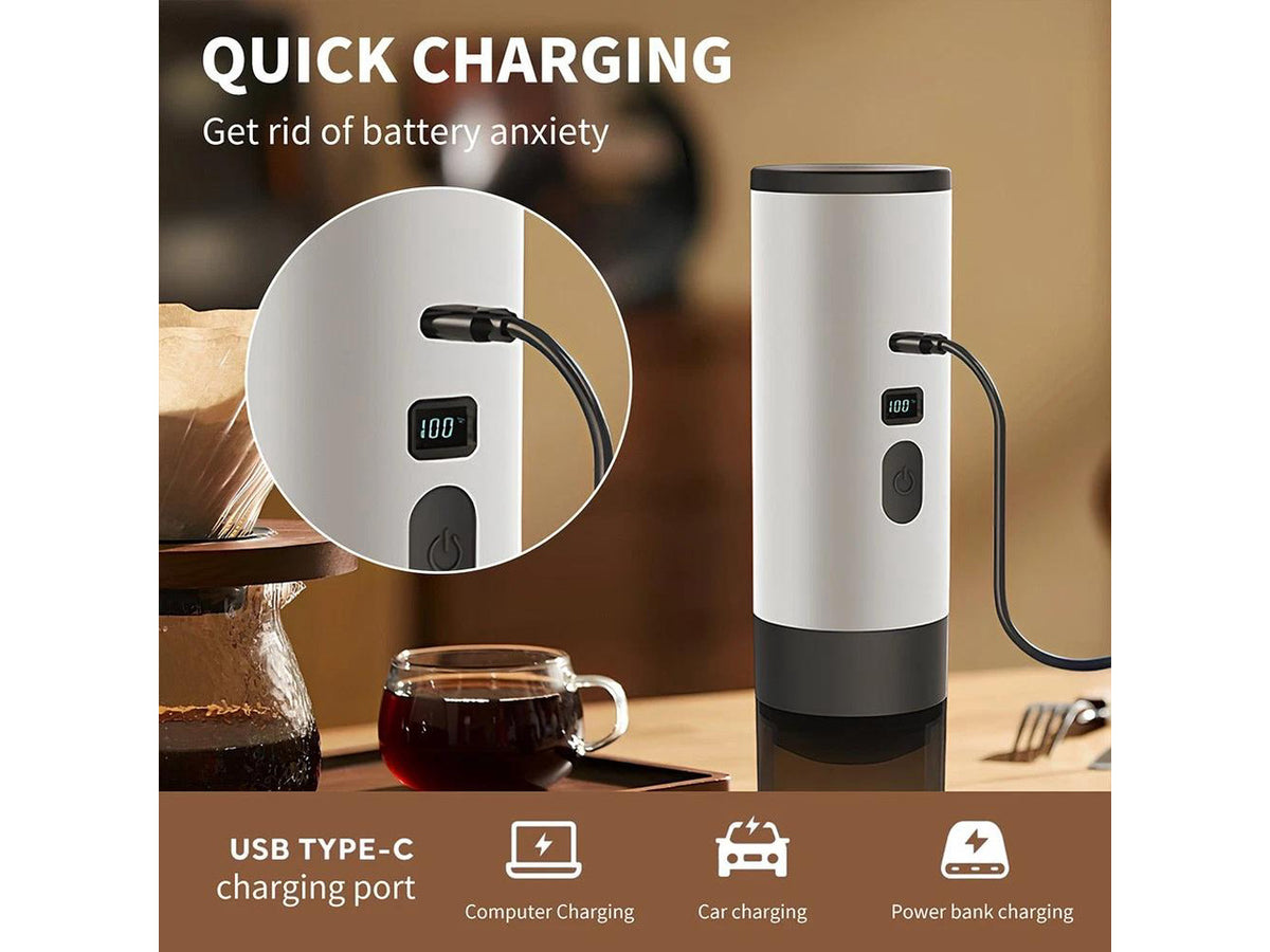 3-in-1 Portable Espresso Coffee Machine Wireless Electric Coffee Maker Capsule