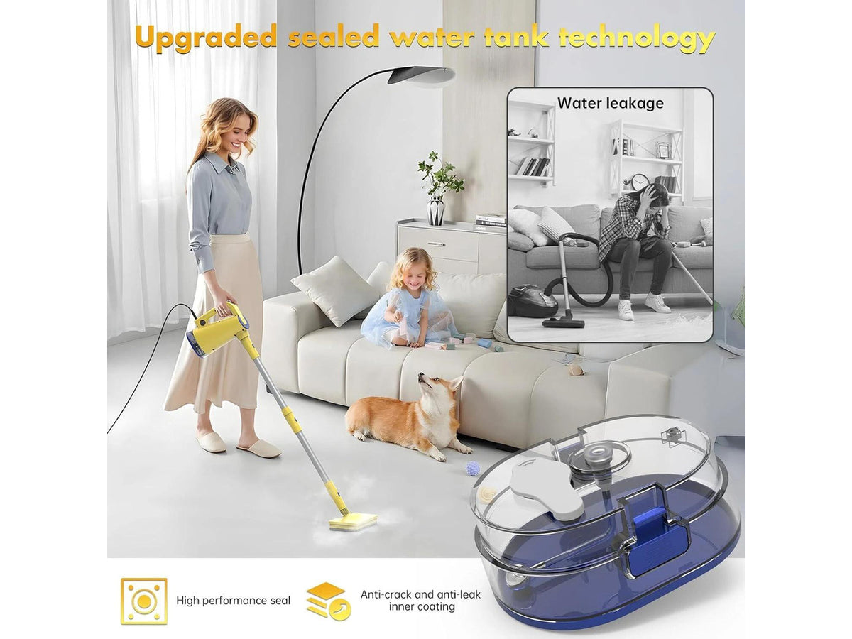 6 in 1 Steam Cleaner Vacuum Mop Wet Dry Vacuum Cleaner for Hard floor Water Tank