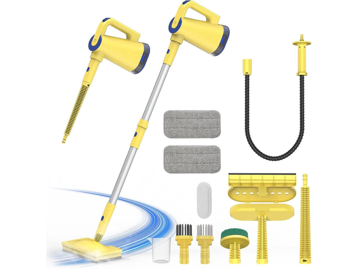 6 in 1 Steam Cleaner Vacuum Mop Wet Dry Vacuum Cleaner for Hard floor Water Tank