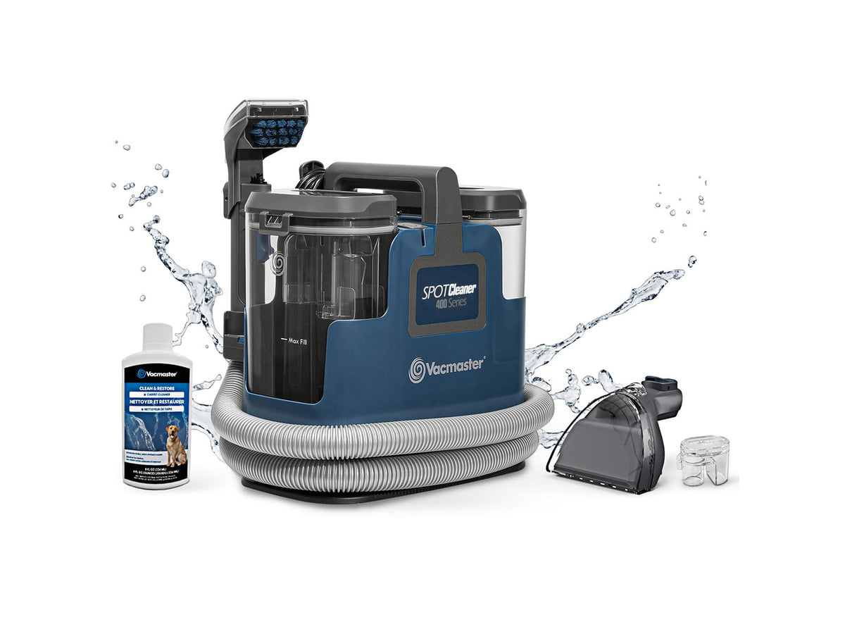 400 Series Portable Carpet & Upholstery Spot Cleaner Machine | 16Kpa Power Suction with Versatile Tools for Pets, Area Rugs and Couches - SCB301