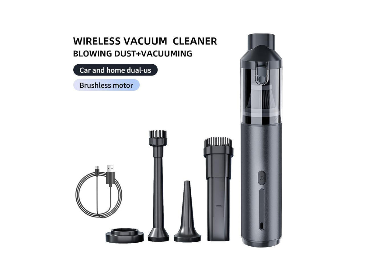 2-in-1 Car Vacuum & Tire Inflator, 15000Pa Handheld Cordless Vacuum Cleaner 80000 RPM Brushless Motor, 3 Speeds, 3×2000mAh Battery For Car Interior, Tires, Air Mattresses