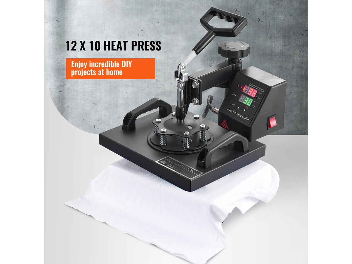 Heat Press, 12x10Inch T-Shirt Press Machine, T-shirt Press Heat Press 30x23cm Printing Machine Heat Transfer Sublimation Machine for T-shirts