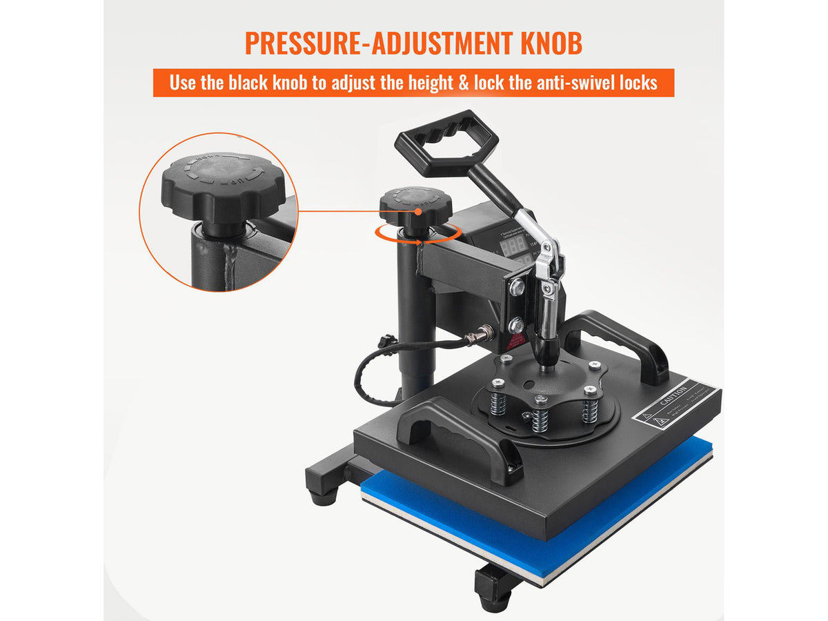 Heat Press, 12x10Inch T-Shirt Press Machine, T-shirt Press Heat Press 30x23cm Printing Machine Heat Transfer Sublimation Machine for T-shirts