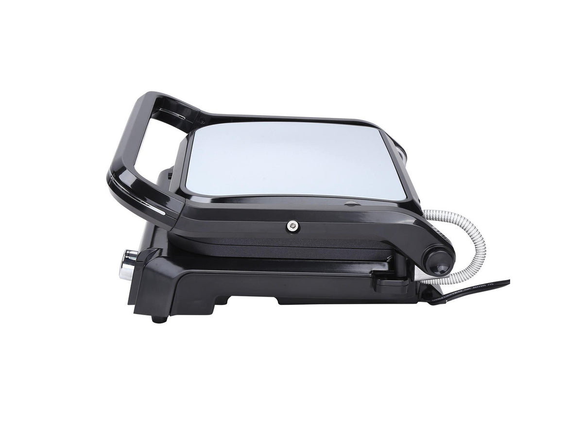 7 IN 1 Commercial Electric Griddle, 14.4" 1800W Indoor Countertop Grill, Stainless Steel Restaurant Teppanyaki Grill with Non Stick Iron Cooking Plate, 0-446 Adjustable Temp Control 110V